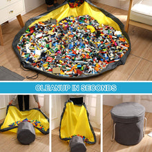 Load image into Gallery viewer, Quick Cleanup Toy Storage Bag Play Mat