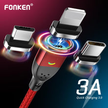 Load image into Gallery viewer, Magnetic Charging Cable micro USB Type-C iOS