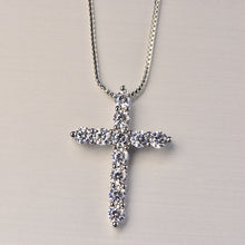 Load image into Gallery viewer, Cross Necklace  CZ crystal
