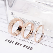 Load image into Gallery viewer, Rose Gold Color Frosted Ring for Woman  or  Man
