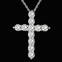 Load image into Gallery viewer, Cross Necklace  CZ crystal
