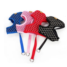 Load image into Gallery viewer, Rhinestone Mesh Cat Harness And Leash Set
