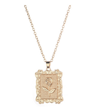 Load image into Gallery viewer, Framed Rose Necklace
