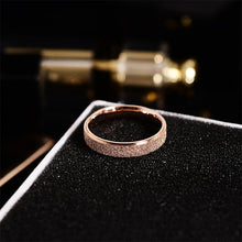 Load image into Gallery viewer, Rose Gold Color Frosted Ring for Woman  or  Man
