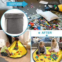 Load image into Gallery viewer, Quick Cleanup Toy Storage Bag   Play Mat
