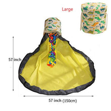 Load image into Gallery viewer, Quick Cleanup Toy Storage Bag   Play Mat

